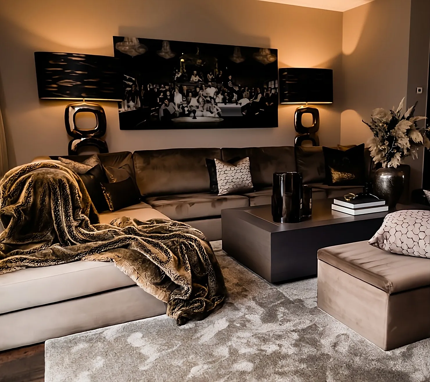 Luxury Living Room by By Shakir
